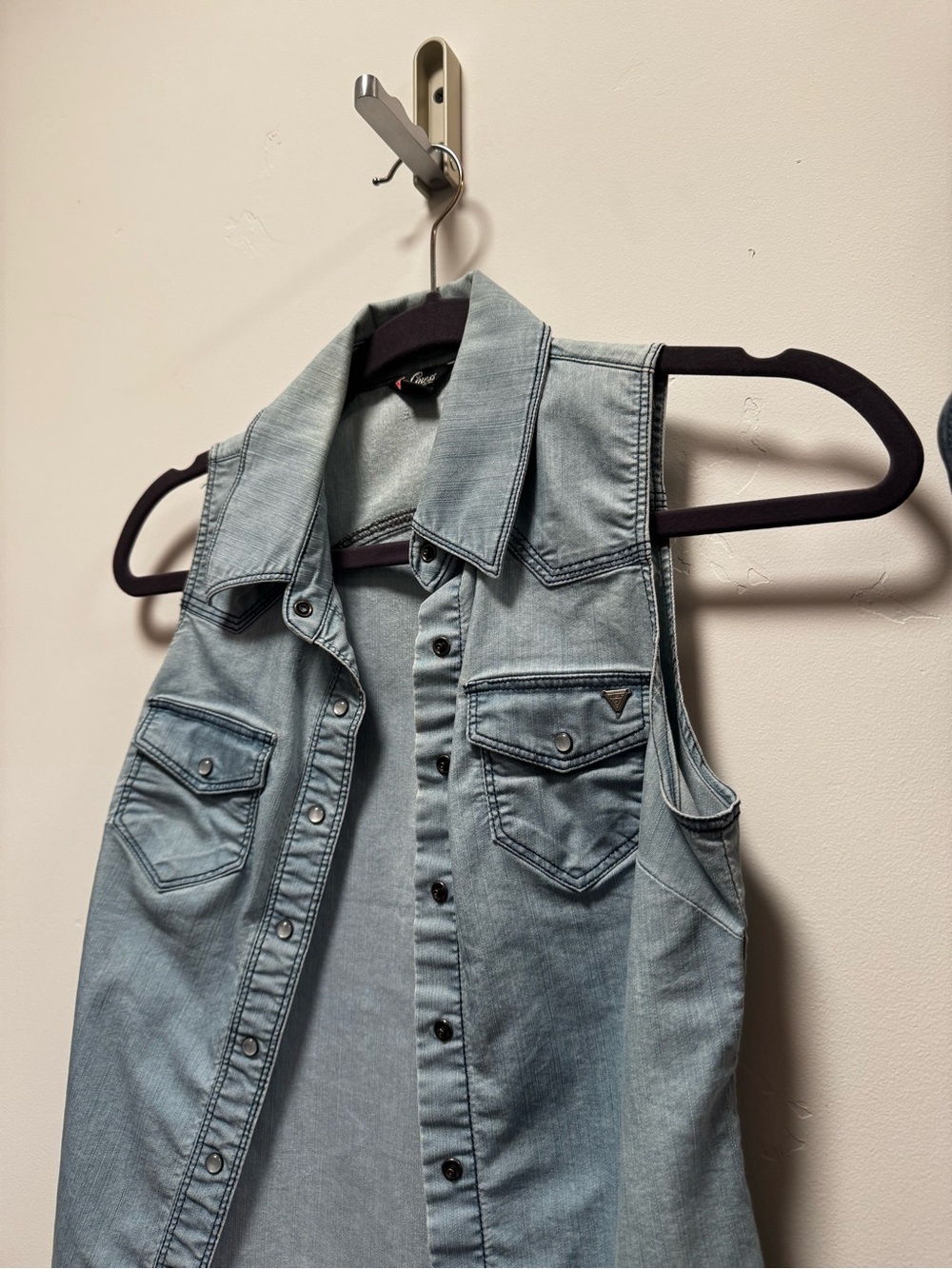 Women Denim Vest size S, like new